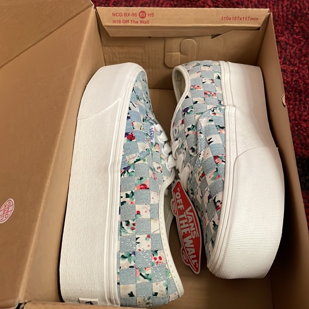 Vans Authentic Stacked Woven Floral Multi - Picture 9 of 9